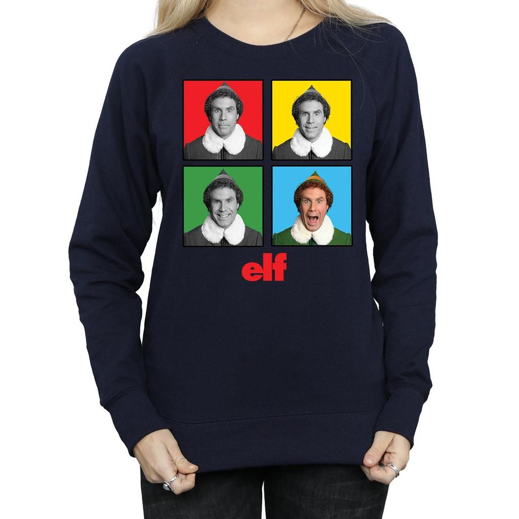 Elf Womens/Ladies Four Faces Sweatshirt