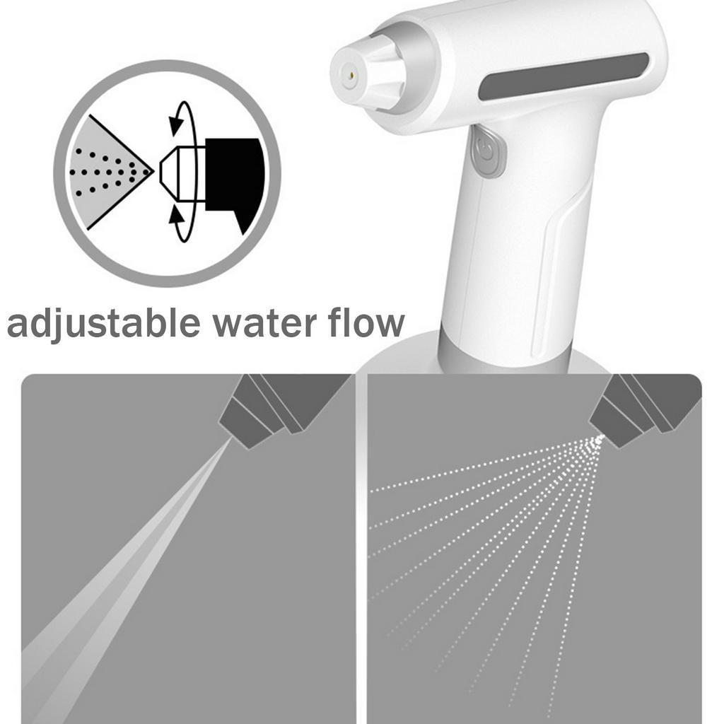 Белая электрическая лейка для полива, для помещений и улицы, ручной электрический распылитель, бутылка-распылитель для растений и цветов, распылитель водяного тумана, садовые инструменты, 900 мл