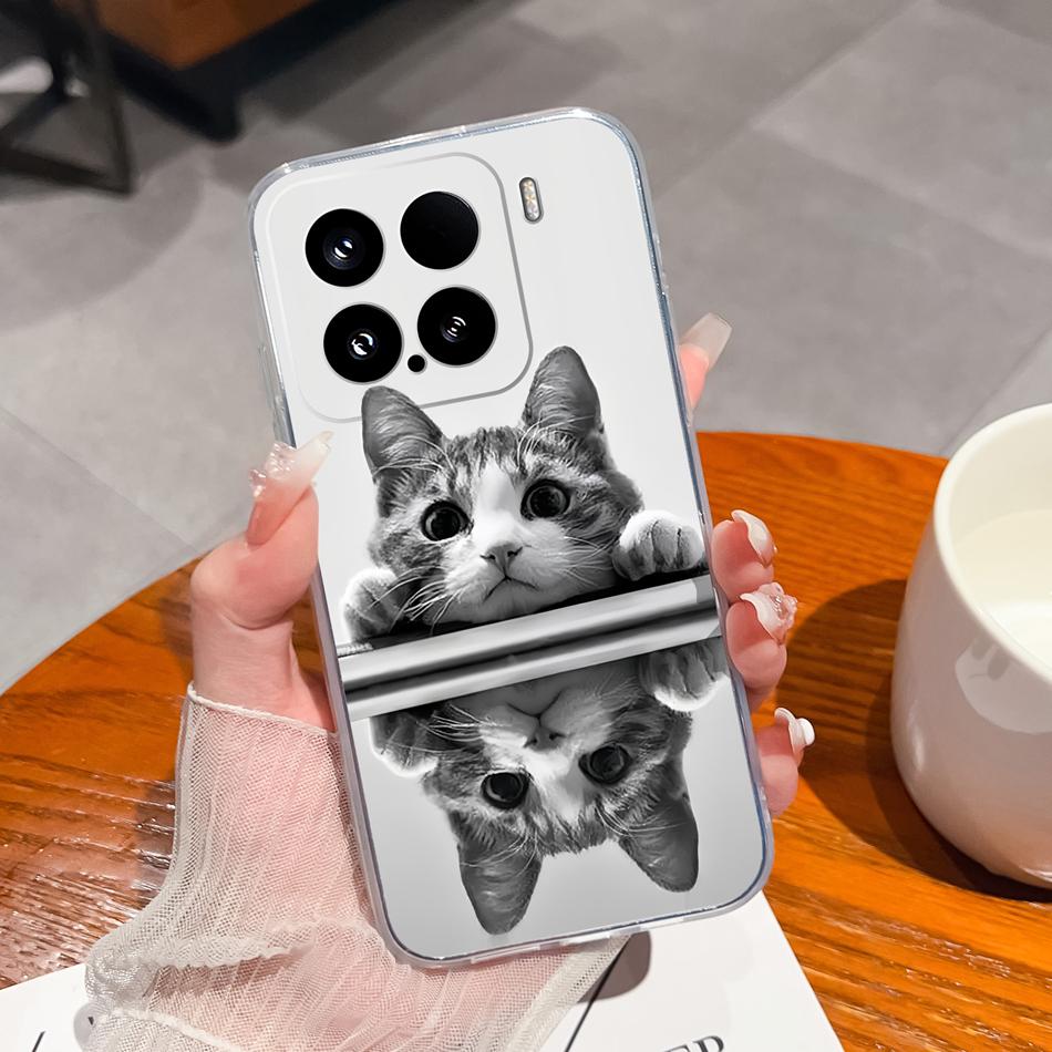 Чехол 'Цветы для отдыха' для Xiaomi 15 Pro, Прозрачные чехлы для телефона, Цветная мягкая задняя крышка для Xiaomi15 15Pro, Силиконовый противоударный корпус