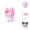 Милый подвес-кукла Sanrio Kuromi с сумкой через плечо для поклонников аниме