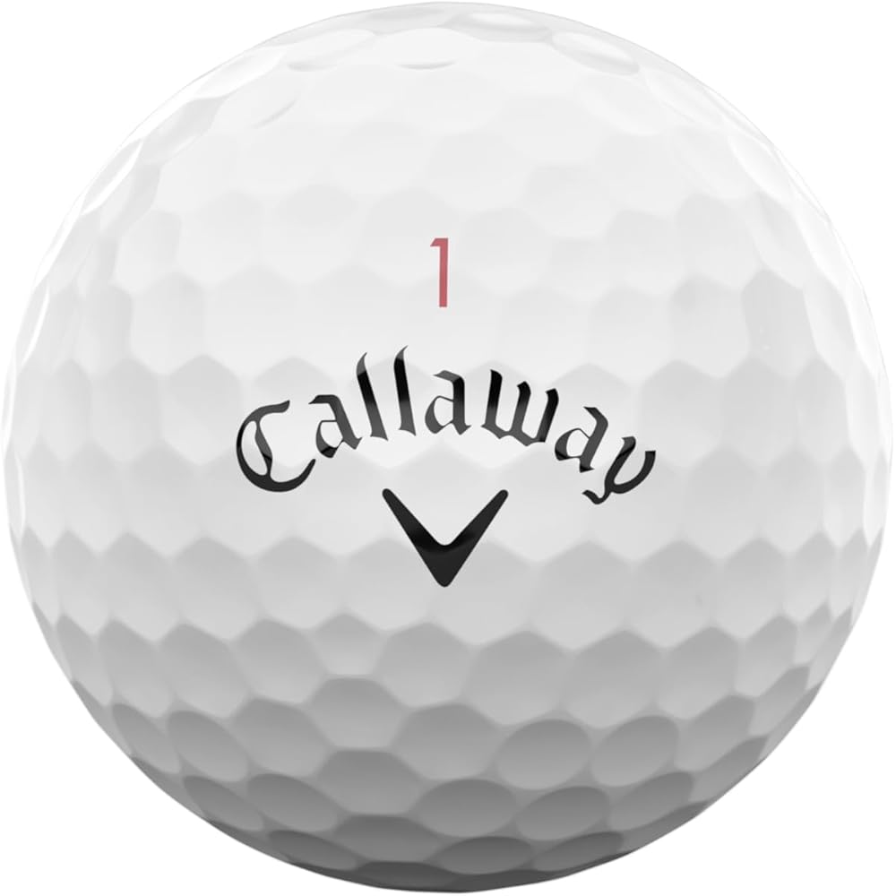 Мячи для гольфа Callaway Chrome Soft, упаковка 24 шт., 3-составная конструкция, белые