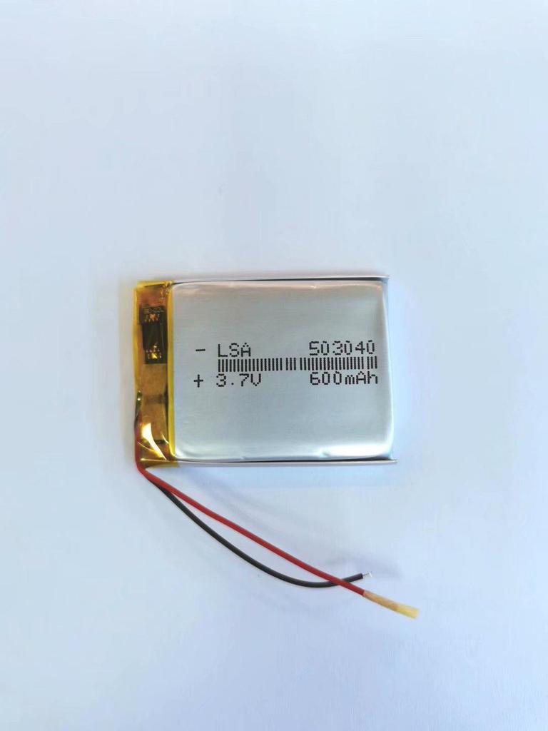 503040 Polymer Lithium Battery 600mAh 3.7V for Driving Recorder, Bluetooth Speaker, LED Light