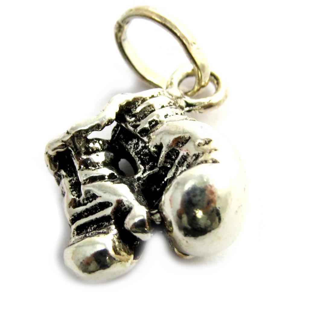 Les Trésors De Lily [N2915] - Silver Pendant 'Boxe' Silver (rhodium Plated) - 10x10 Mm