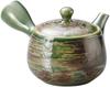 Yamakiikai Oribe Glazed Brushstroke Teapot
