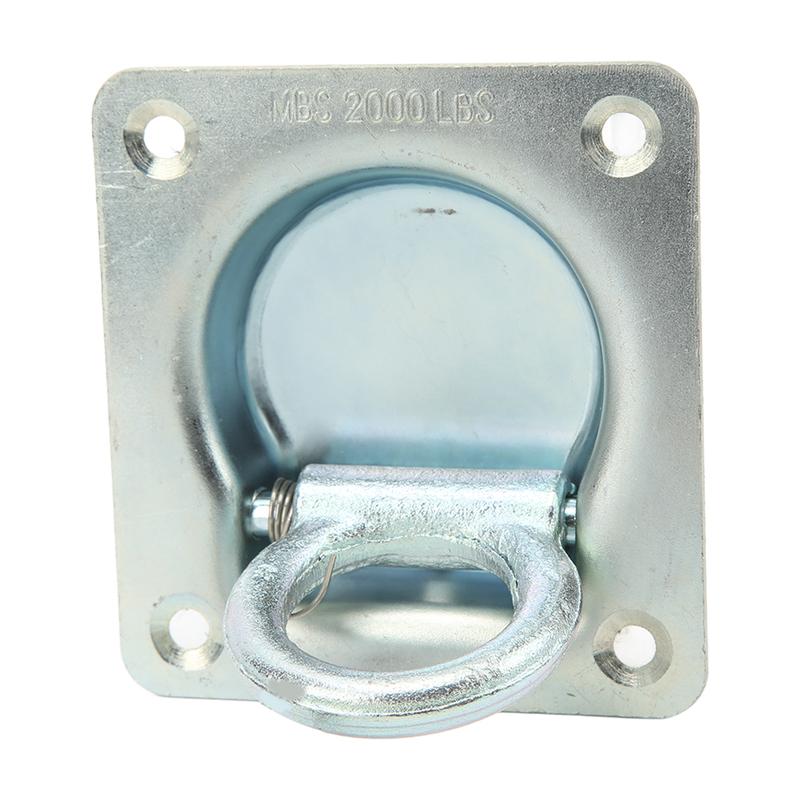 4pcs Recessed Trailer Rope Ring Stainless Steel Tie Down D Ring 2000lb Breaking Force Cargo Anchor For Vans Trailers