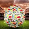 Crayon Shin Print Size 5 Soccer Ball, Standard Match Football for Sports Game and Team Practice, Ideal Gift for Soccer Fans