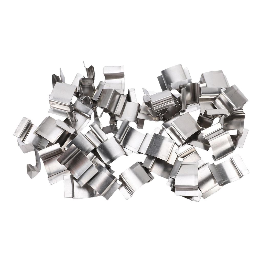 50 шт. Клипсы для тепличного стекла, Зажим для вьющихся растений, Нержавеющая сталь, Остекление, Пружинная G-клипса для сада