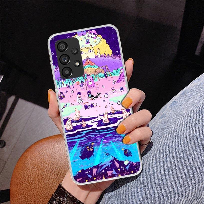 Game O-Omori Cartoon Phone Case For Samsung Galaxy A52 A32 A22 A12 A51 A31 A50S A30S A20S A10S Note 20 Ultra 10 Plus S10 A72 A71
