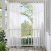 Solid Color Pergola Curtain Waterproof Tulle Curtains Gazebo Curtains  Porch Privacy Sunshade