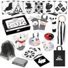Joyreal Baby Sensory Toys, 13 Pcs Black and White Sensory Toys 0-6 Months, Foil Blanket, Sensory Cards, Baby Rattles, Ribbon Ring, Scarf, Maracas, Ne