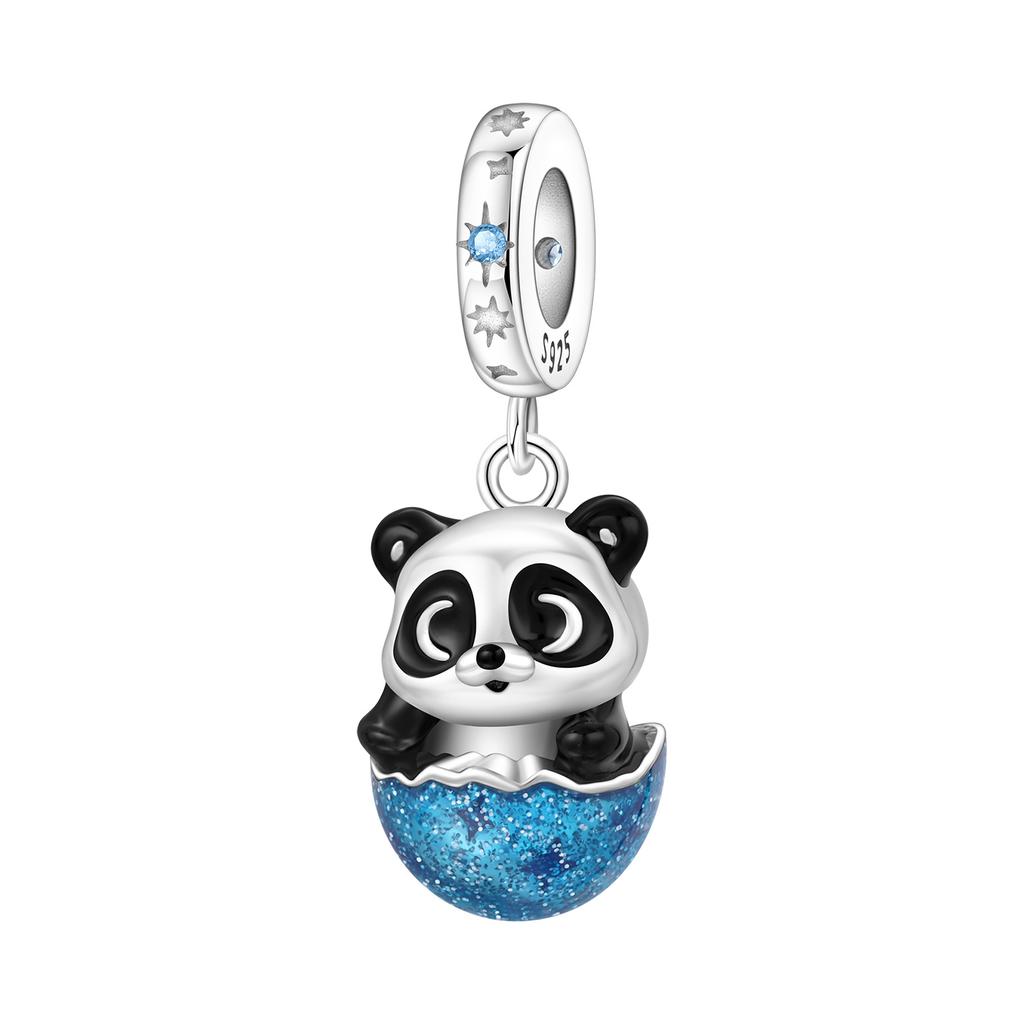 Orstarry 925 Silver Little Bear Pendant Beads Charm Bracelet Jewelry DIY Gifts for Party Animal Lovers