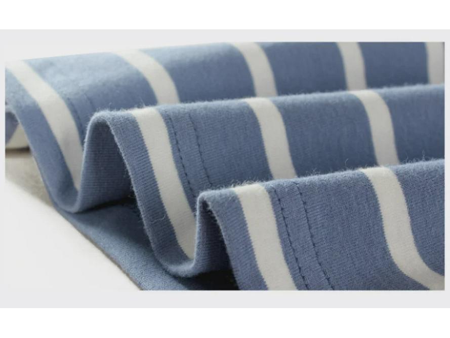 Летние детские свободные полосатые футболки с коротким рукавом