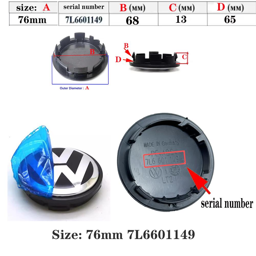 EFG1 4pcs 55mm 56mm 65mm 70mm Car Wheel Center Hub Caps Cover for VW Volkswagen Golf Polo Passat Touran CC B5 B6 B7 Jetta accessories