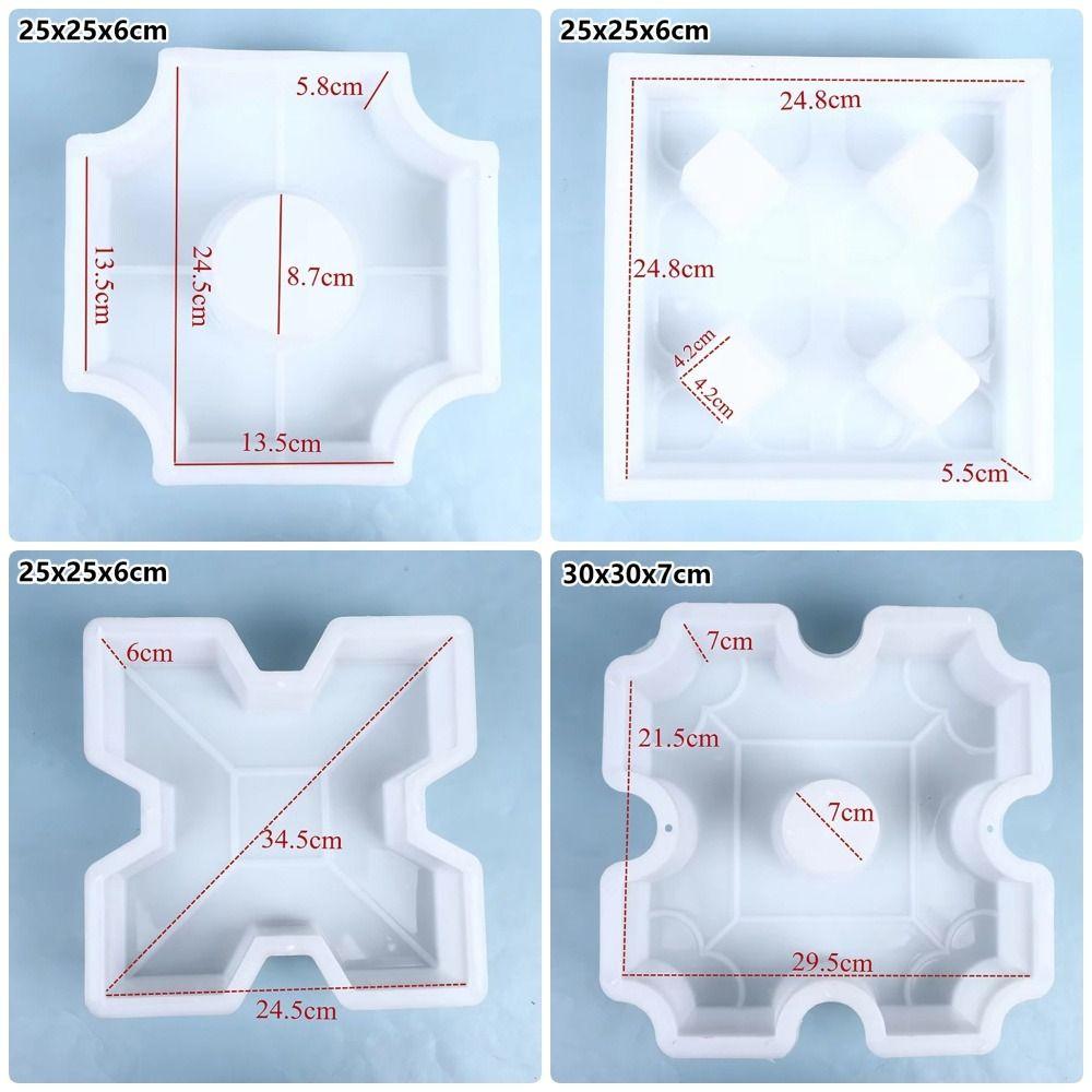 1Pcs 25x6cm Stepping Stone Paver Plastic Concrete Path Maker Mold For Lawn Patio Yard Garden