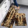 1PC Cowhide Pattern Kitchen Rug Non-Slip Door Mats Pop design Bathroom Rug Bath Mat Carpet for Home Sink Laundry Decor