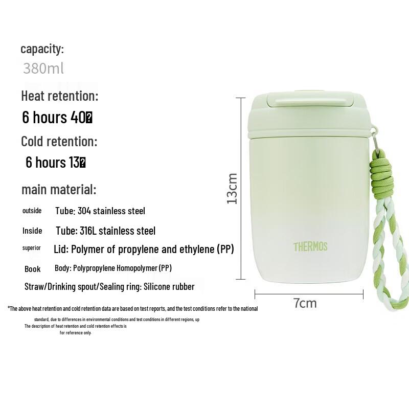 Thermos TCMX-380S Dual-Drink Insulated Straw Bottle