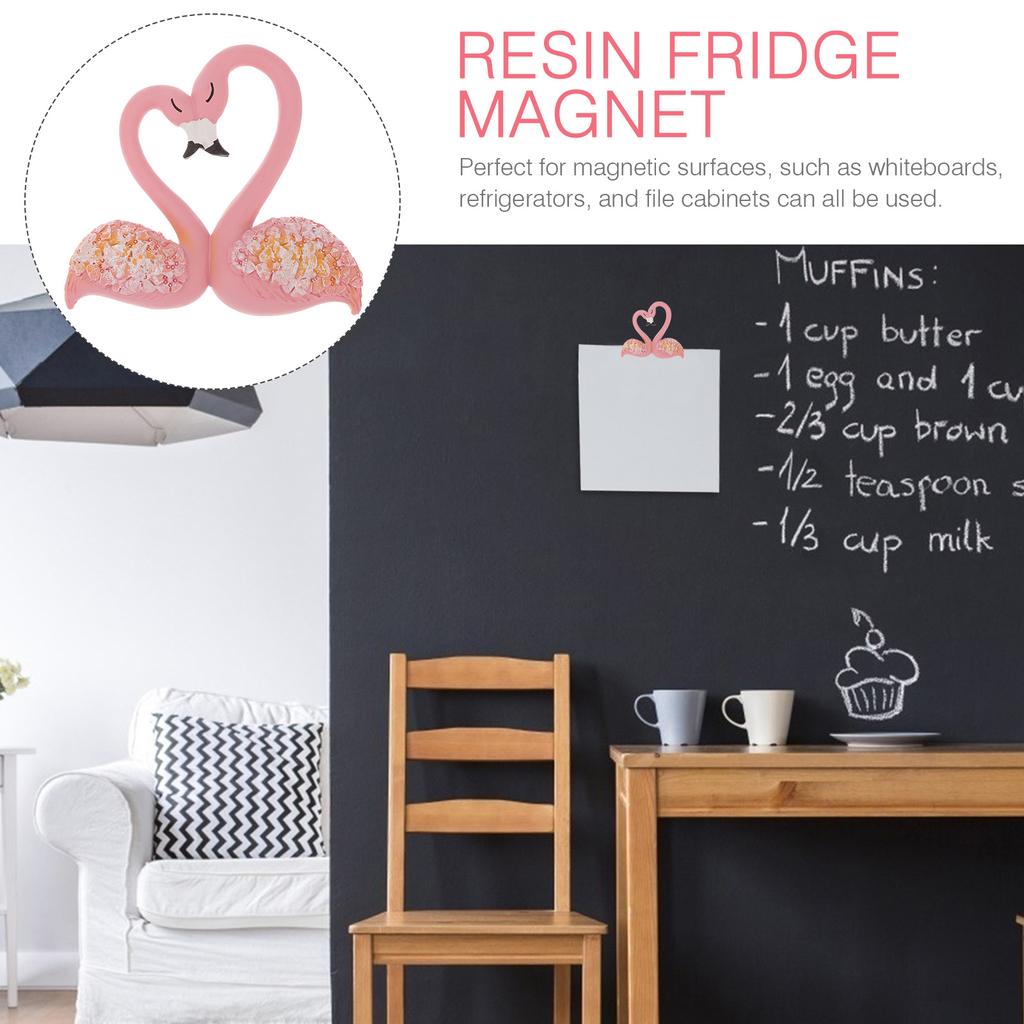 Кухонные магниты на холодильник Фламинго Аксессуары для холодильника Свадьба Синтетическая смола