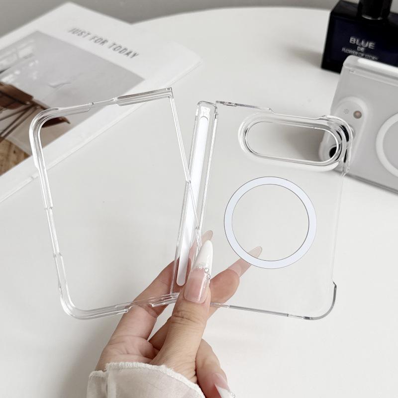 Применимо к чехлу для мобильного телефона iPhoneUltra Применимо к Apple складной матовый магнитный всасывающий центральный вал всесторонний противоударный чехол