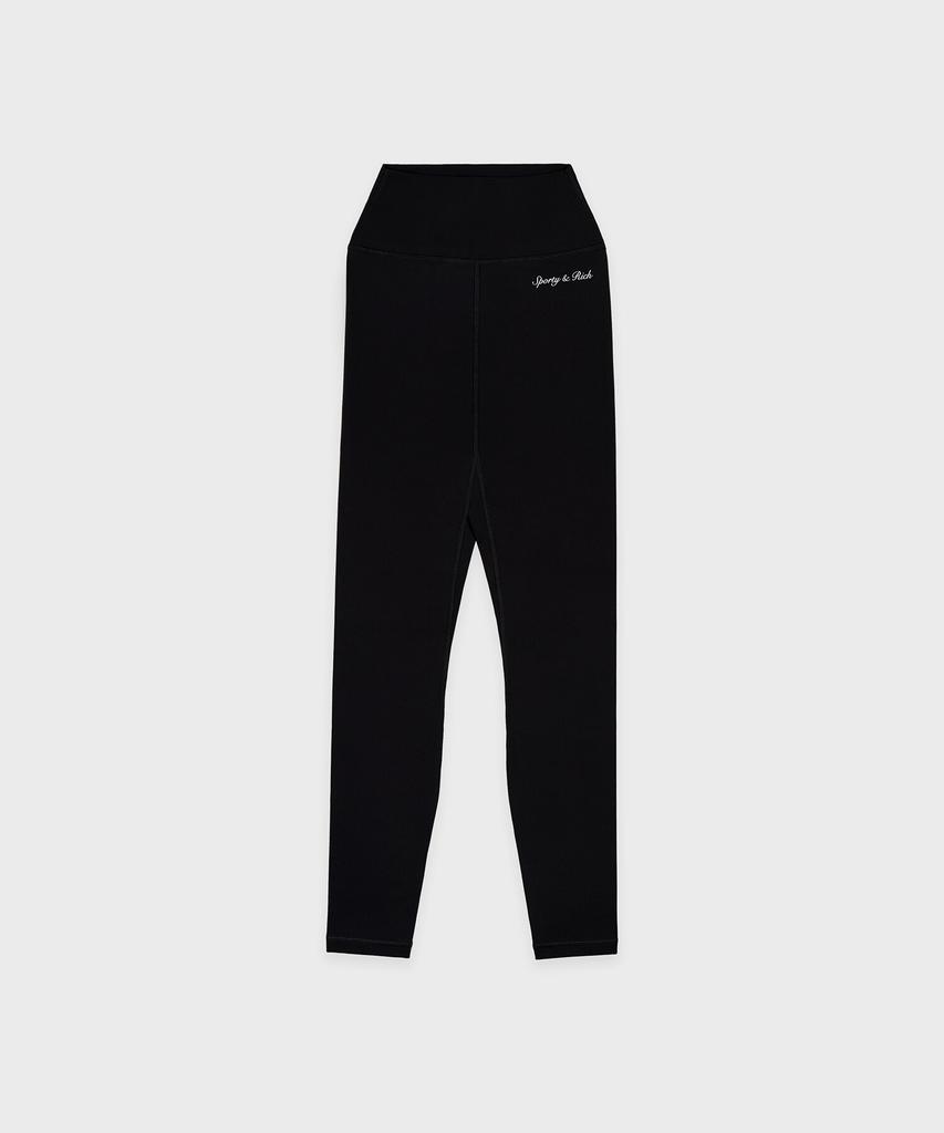 SPORTY&RICH Леггинсы Syracuse Черные R255Awr004