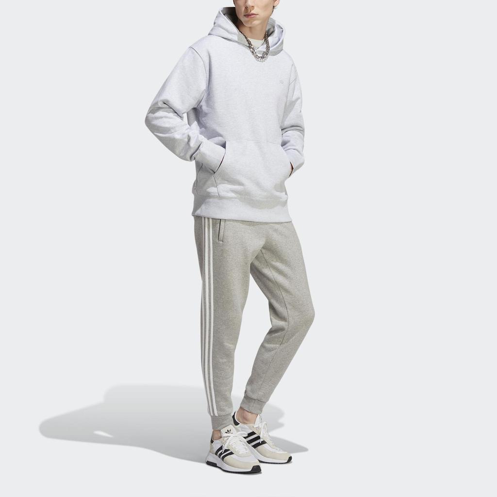 Adidas Originals Trefoil Solid Casual Long Sleeve Sweatshirt Unisex Tops Light-Grey IB2008