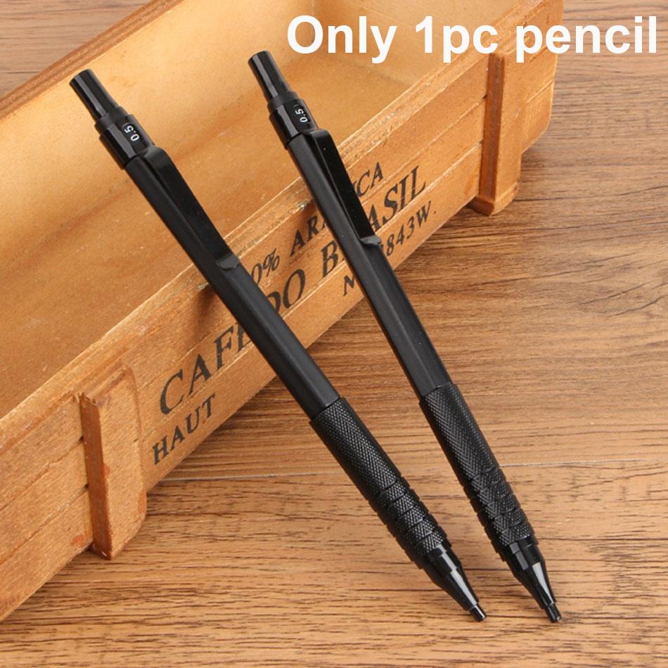 1 шт./лот 0,5 мм HB механические карандаши с металлическим корпусом офисные школьные канцелярские принадлежности письменные принадлежности
