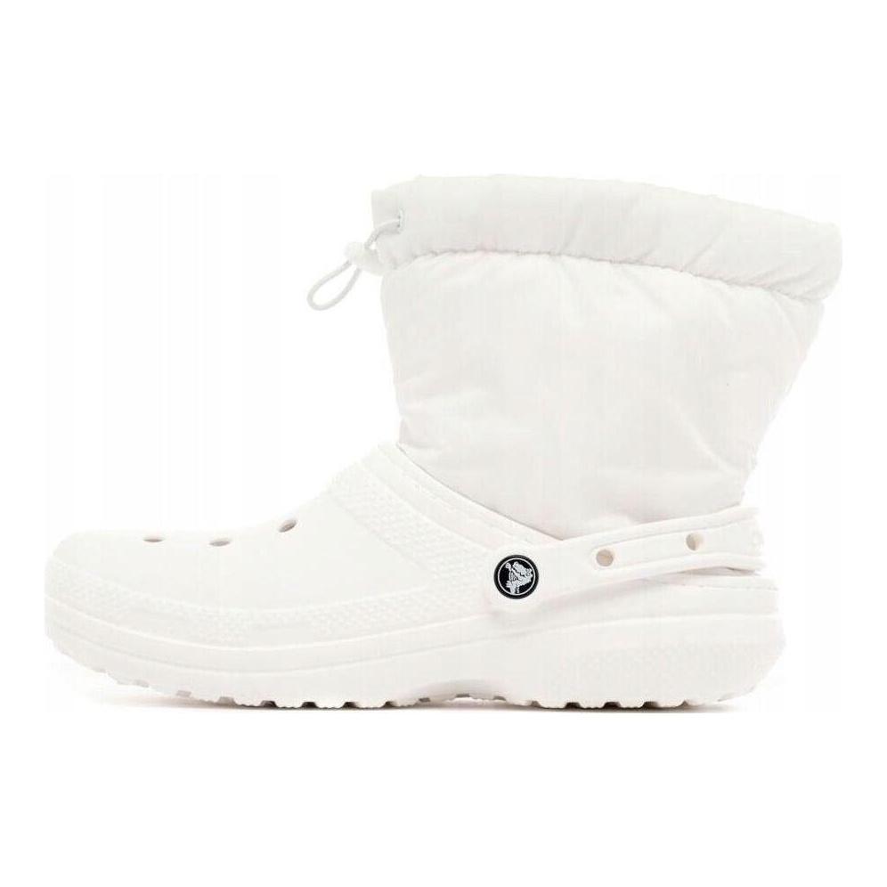 Crocs Классические утепленные ботильоны Neo Puff для повседневной носки Женские ботинки Белые 206630-143