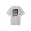 Футболка с коротким рукавом и круглым вырезом с принтом граффити SB, мужские топы, светло-серые DR7768-050