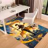 1pc Genshin Impact characters3 Print Area Rug - Soft, Washable Non-Slip Indoor Mat for Office Chairs, Living Room, Home Office Decorative Rug