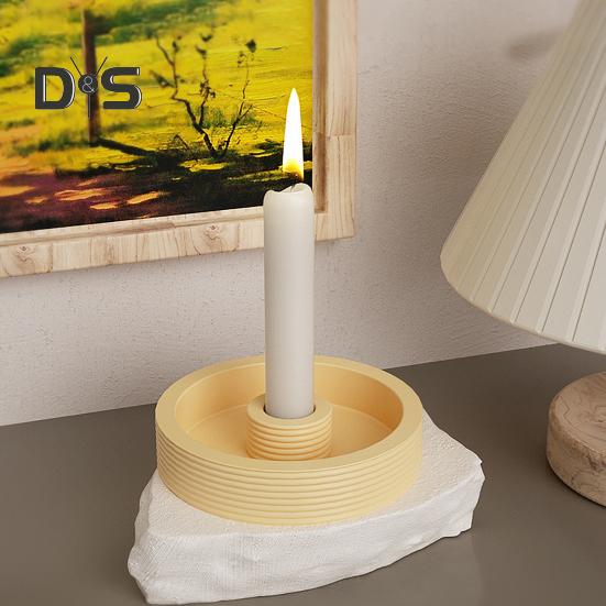 Креативный мягкий подсвечник, силиконовая форма, круглая форма, подсвечник, форма для литья из эпоксидной смолы, сделай сам, ремесло