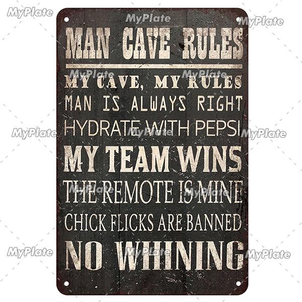 Мой гараж металлический знак винтажный механик жестяная вывеска мужская пещера украшение настенный декор для бара табличка домашний декор инструмент плакат