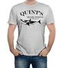 Quints Shark Fishing Mens T-Shirt Funny Jaws Great White Movie Fisherman Catch