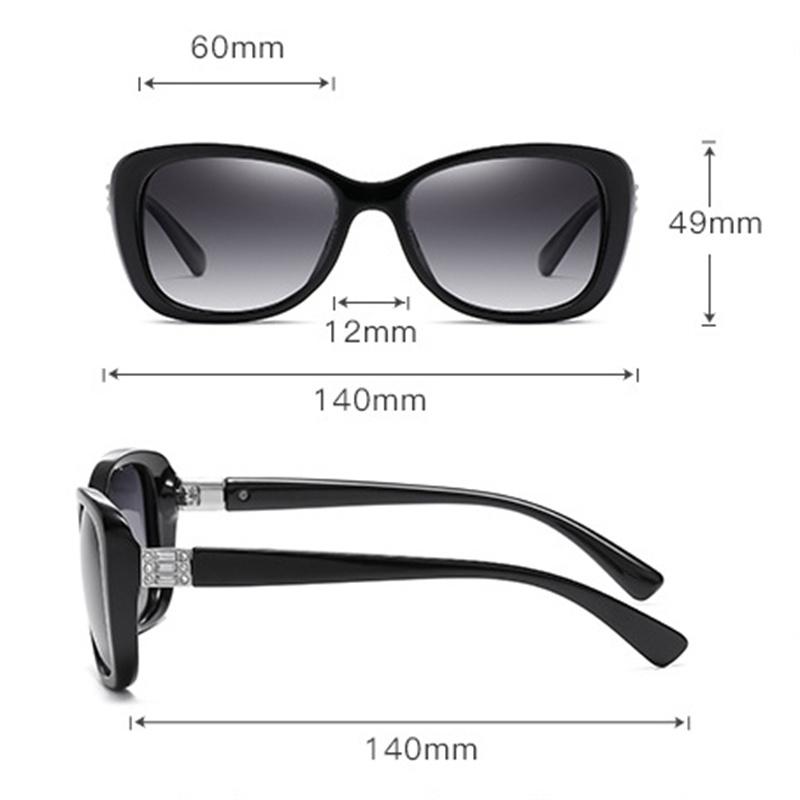 Fashion Polarized Sunglasses Plastic Frame Ladies Sunscreen UV400 Glasses Outdoor Fishing Sun Glasses
