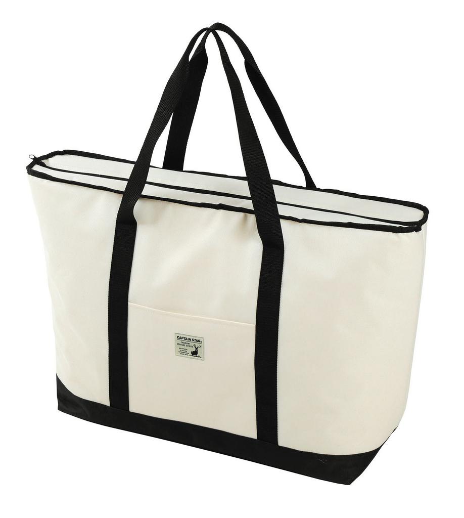 CAPTAIN STAG Cold Bag Cooler Bag Tote Type Capacity Approximately 37L L Size White CS Charmant UE-585