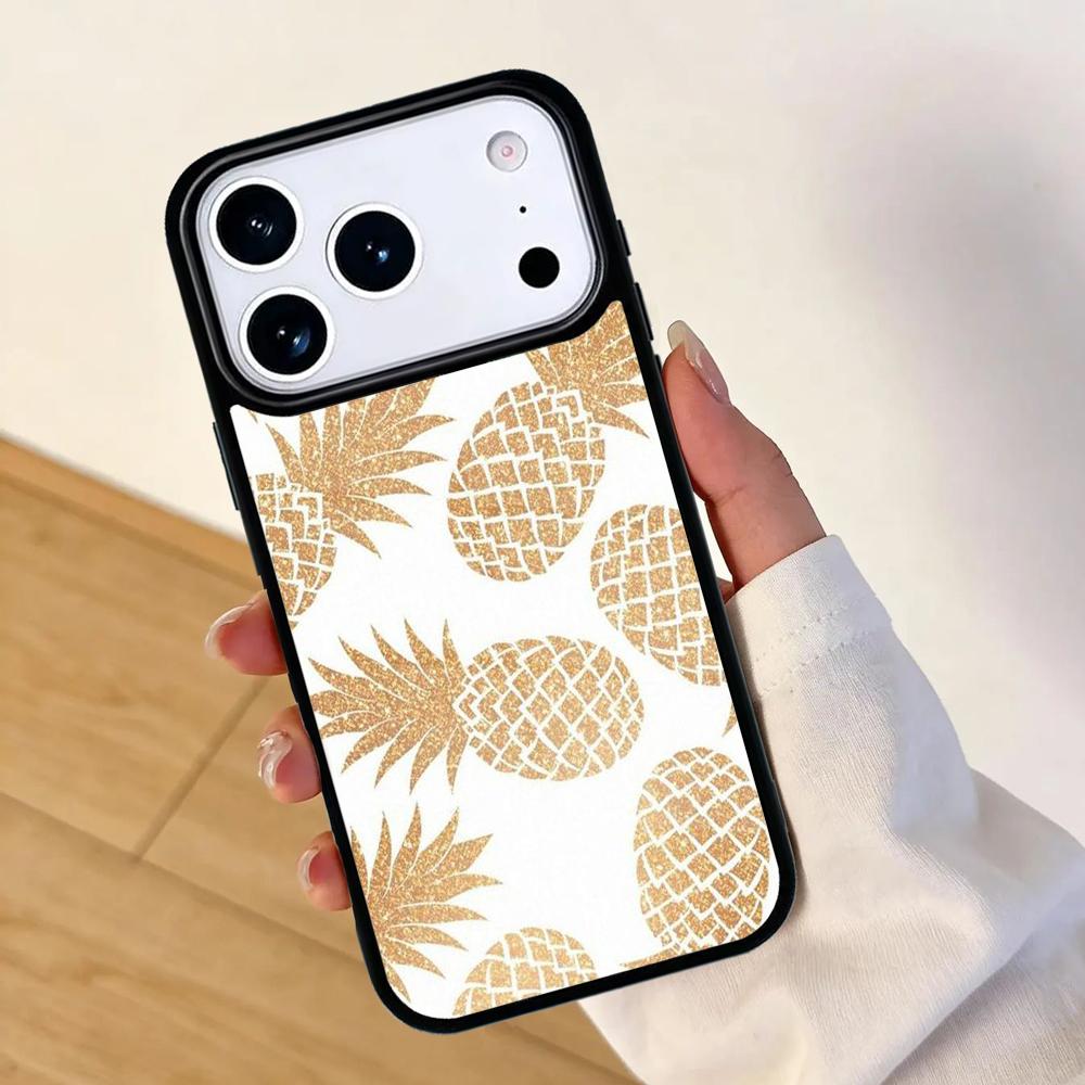 Pineapple Summer Mobile Phone Case for IPhone 17 AIR 16pro Max 15 14 13 12 11 Bumper Cover