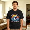 Harajuku Tshirt Summer I Waited All Year For This Week Meme Funny Shark Lover Ocean Fashion Tshirts 100 Cotton Tee Shirt