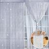 3*3 M Glitter String Door Curtain Beads Room Dividers Beaded Fringe Window Panel Window Room Divider Home Decoration