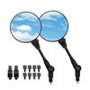 Hasiro for Forest and Mountain Trails Off-Road Mirror, 10mm, Foldable, Motorcycle, 8mm, Foldable, Round, M,