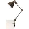 Hermosa EN-007D Industrial Desk Lamp, Silver, LED Compatible, for Rooms Up To 4.5 Tatami Mats (16 Sq Ft).