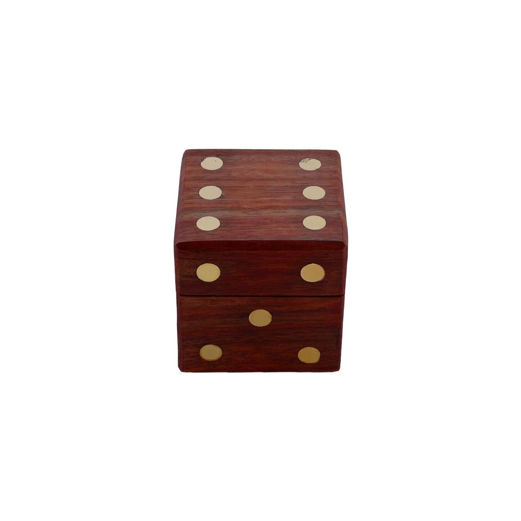 Shriji Crafts деревянная коробка для игральных костей с местом для хранения 5 игральных костей для украшения, игр, для детей и взрослых