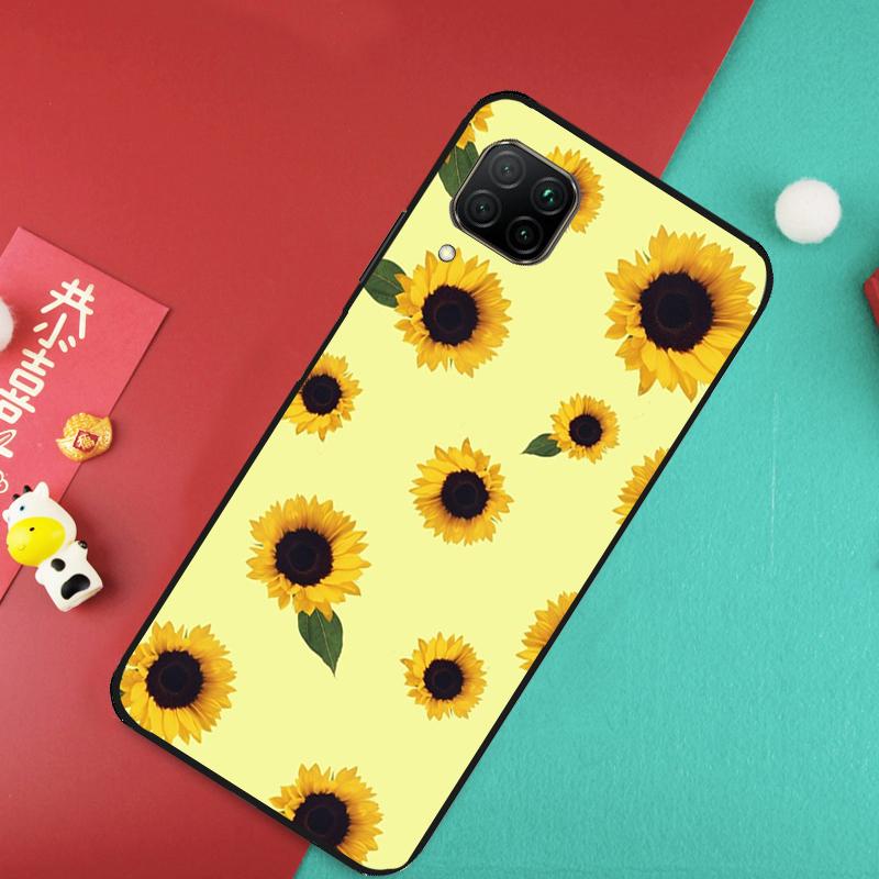 Подсолнух Для Huawei Nova 12S 9 10 SE 7i 8i 11i 12i Y60 Y61 Y70 Y72 Y73 Y90 Y91 P20 P30 P40 Lite Чехол