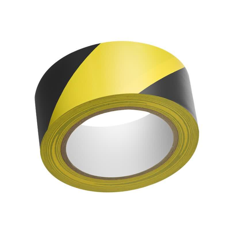 LEIYING 4,8 см x 10 м Желто-черная предупреждающая лента из ПВХ
