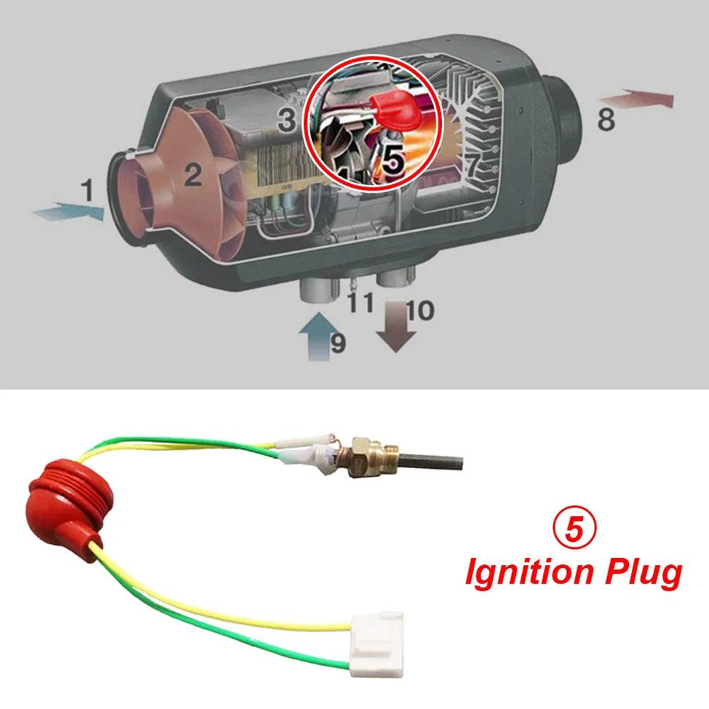 Керамическая свеча накаливания универсальная стояночная свеча накаливания для воздушного обогревателя 12 В для Eberspacher Part Car Truck Parking 88W-98W автомобильный аксессуар