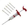 5 игл из нержавеющей стали, набор шприцов для специй, инжектор для мяса и барбекю, аксессуары для соуса и маринада