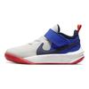 Nike Детские кроссовки Team Hustle D10 PS White Game Royal Summit-Белый Ярко-Малиновый Полночь-Темно-Синий CW6736-103