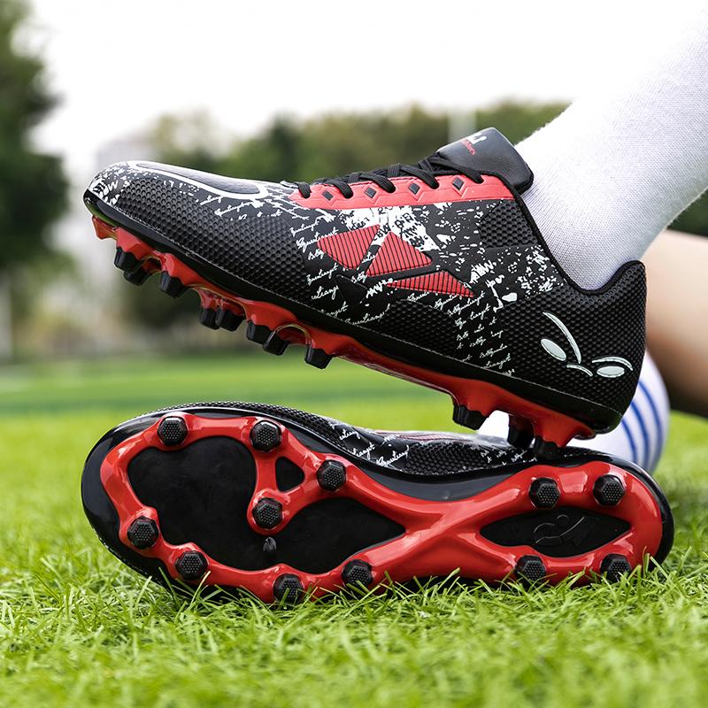 32-45 мужские/женские низкие кроссовки с длинными шипами, футбольные бутсы с искусственной травой, детские кроссовки с шипами, кроссовки для бега