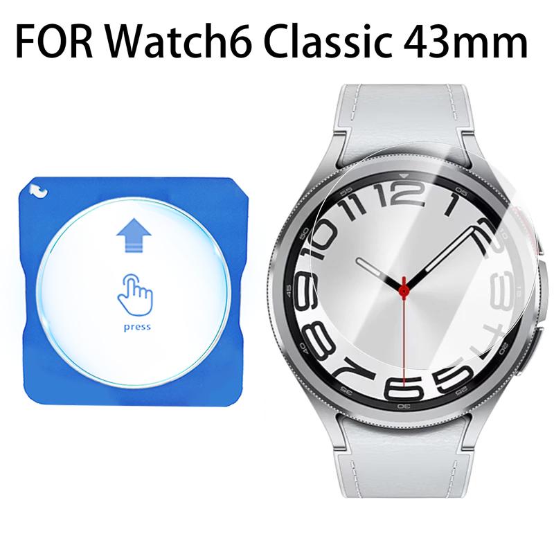 Закаленное стекло для Samsung Galaxy Watch 8 7 6 5 4 Инструмент для легкой установки в один клик Защитная пленка для экрана для Samsung Watch 8 Classic 40 мм 44 мм Аксессуары