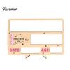 Wooden Message Board for Classroom First Day of School Board, Reusable Erasable Chalkboard Design, Creative Ornaments Stable Base Photo Prop