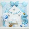 [P&B Unity] Sanrio Birthday Garland Curtain Set, 05-5) Cinnamoroll Blue Curtain Set 5, 1 Set