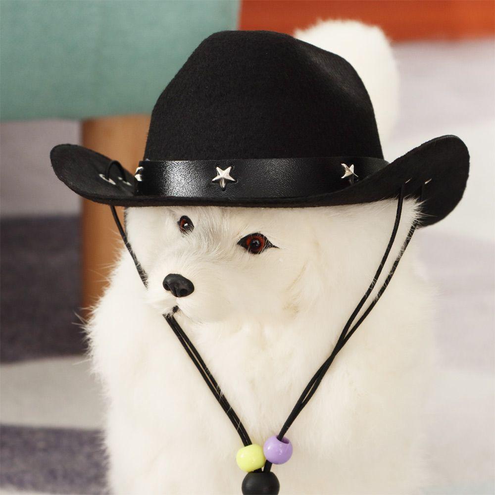 Summer Pet Accessories Adjustable Dogs Cat Caps Cowboy Hats Pet Dog Hat Dogs Cats Headwear