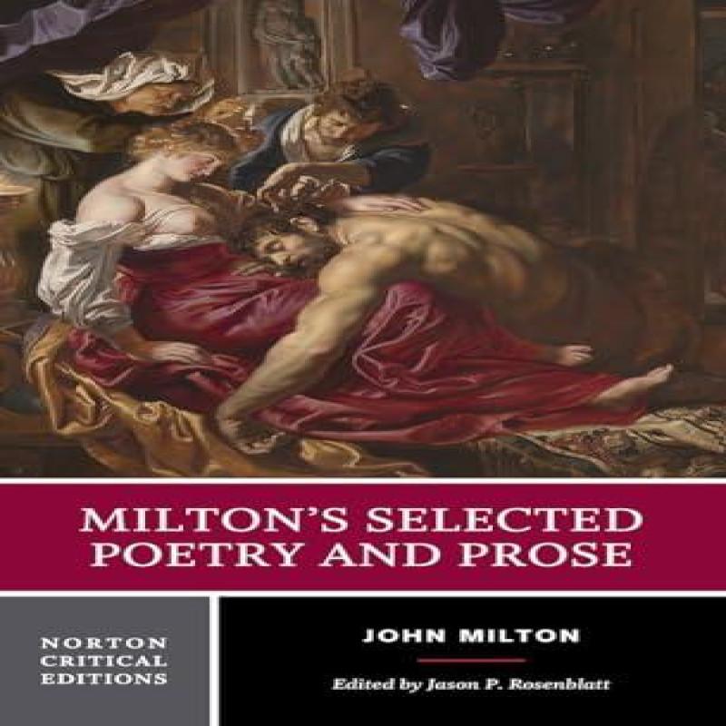 Miltons Selected Poetry and Prose by John Milton Paperback Book 9780393979879